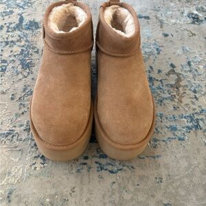 UGG Tan Ankle Boots